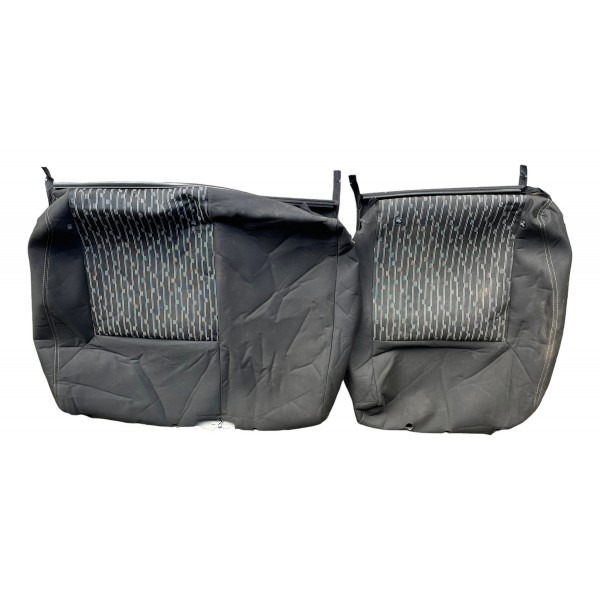 Par Capa Tecido Banco Traseiro Ford Ka Se 1.0 2018 Preto