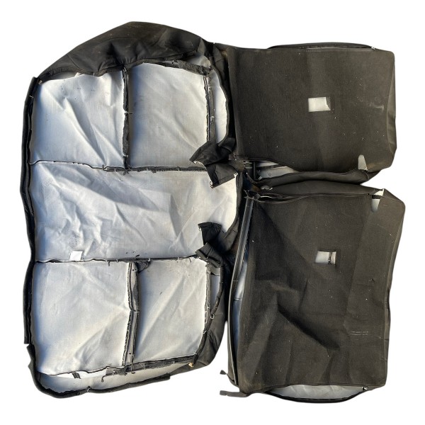 Par Capa Tecido Banco Traseiro Ford Ka Se 1.0 2018 Preto