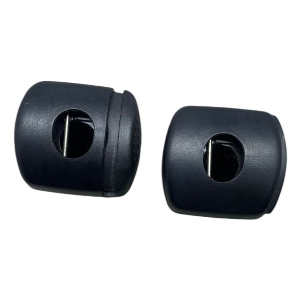 Par Guia Encosto Cabeça Traseiro Direito E Esquerdo Ka 1.0 Preto