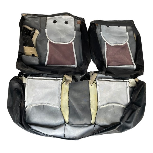 Par Capa Couro Original Banco Traseiro Elantra Gls 2.0 2013 Preto