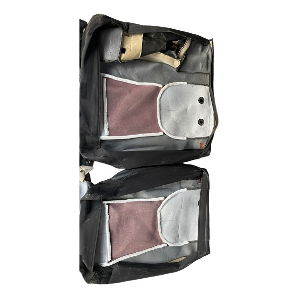 Par Capa Couro Original Banco Traseiro Elantra Gls 2.0 2013 Preto