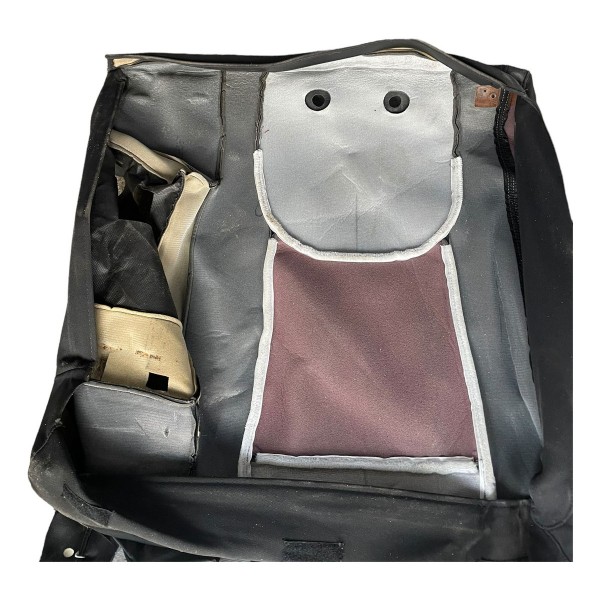 Par Capa Couro Original Banco Traseiro Elantra Gls 2.0 2013 Preto