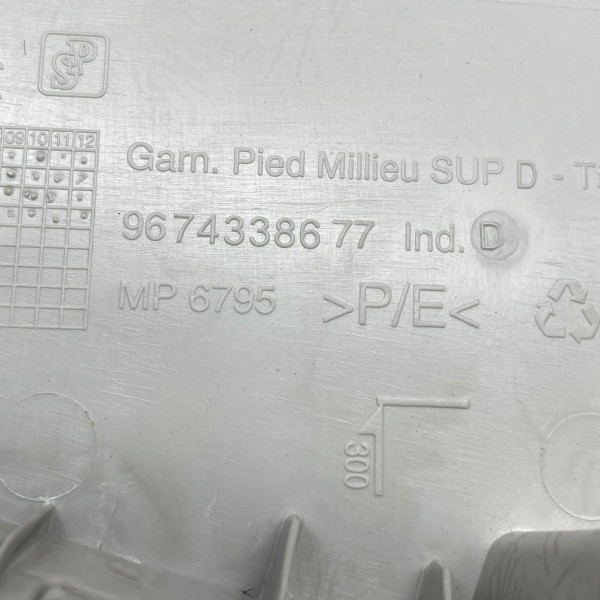 Acabamento Superior Coluna Central Direita 3008 1.6 Thp 2013