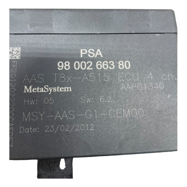 Modulo Sensor Estacionamento Peugeot 3008 1.6 Thp 2013