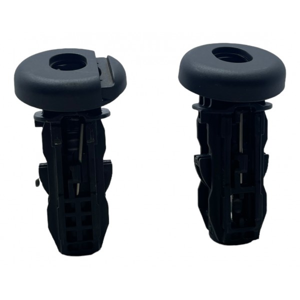 Par Guia Encosto Cabeça Traseiro Esquerdo Vw Jetta 1.4 2018 - Preto