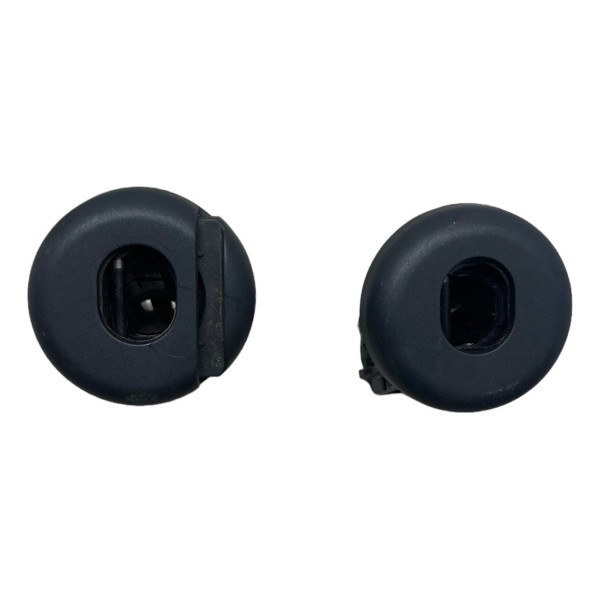 Par Guia Encosto Cabeça Traseiro Esquerdo Vw Jetta 1.4 2018 - Preto