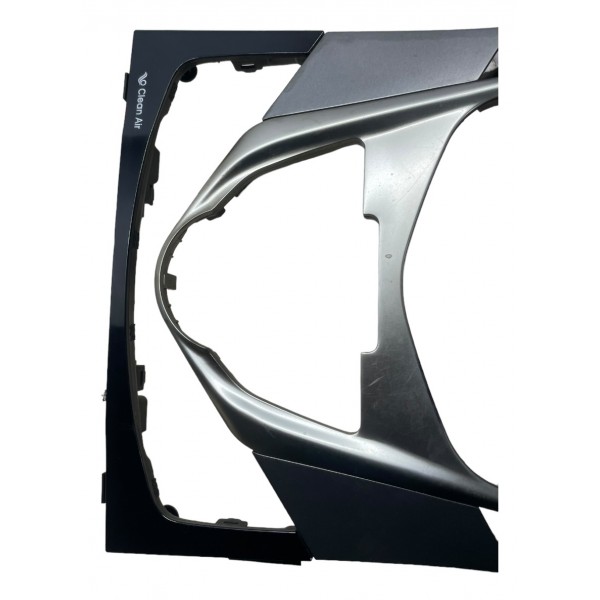 Acabamento Botão Ar Condicionado Hyundai Azera 3.0 2013 Preto / Prateado