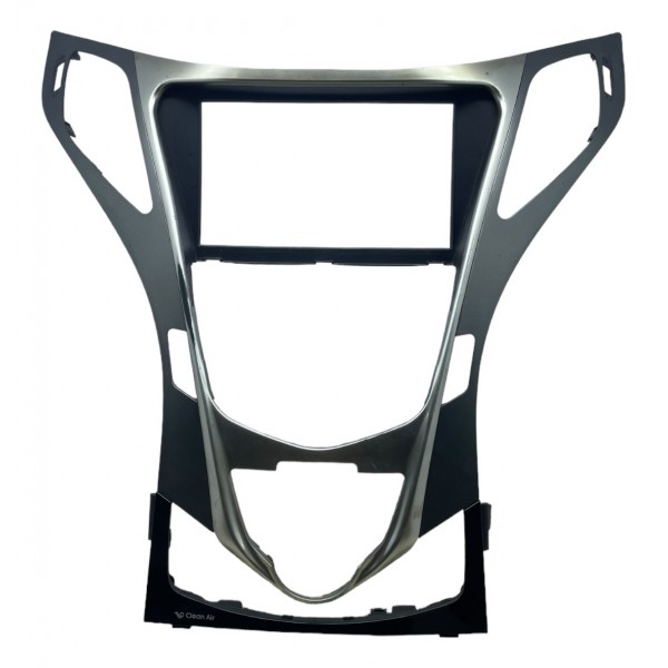 Acabamento Botão Ar Condicionado Hyundai Azera 3.0 2013 Preto / Prateado