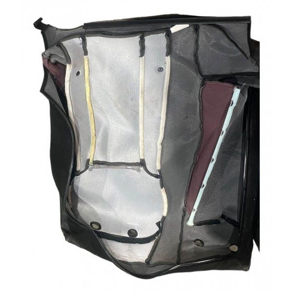 Capa Encosto Banco Traseiro Hyundai Azera 3.0 2013 Preto