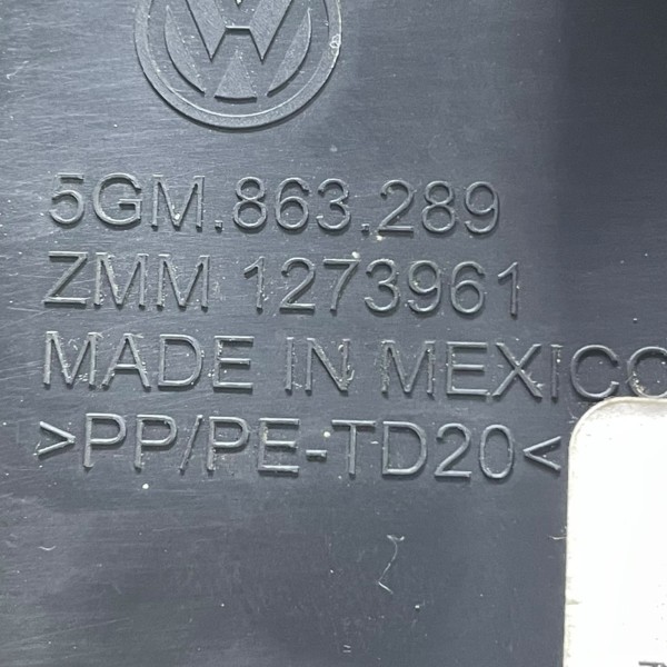 Acabamento Traseiro Console Central Golf Gti 2.0 Tsi 15 Ler