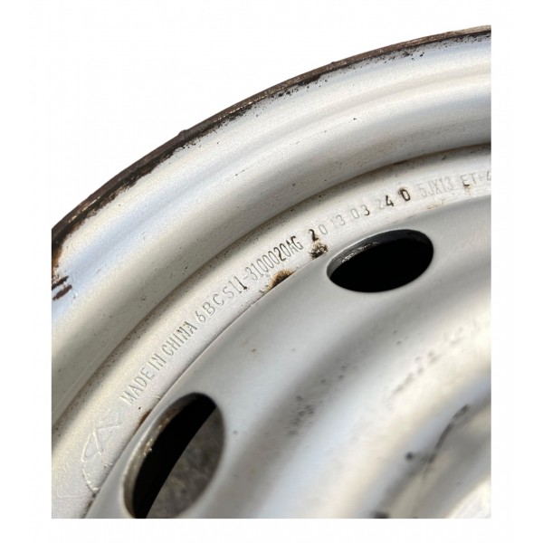 Roda Aro 13 Furação 4x100 Chery Face 1.3 2012 Ler Cinza