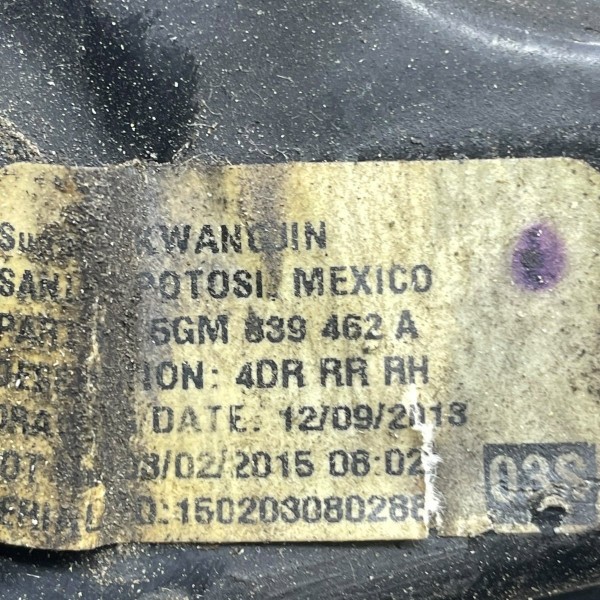 Maquina Vidro Elétrico Porta Traseira Direita Golf Gti 2015