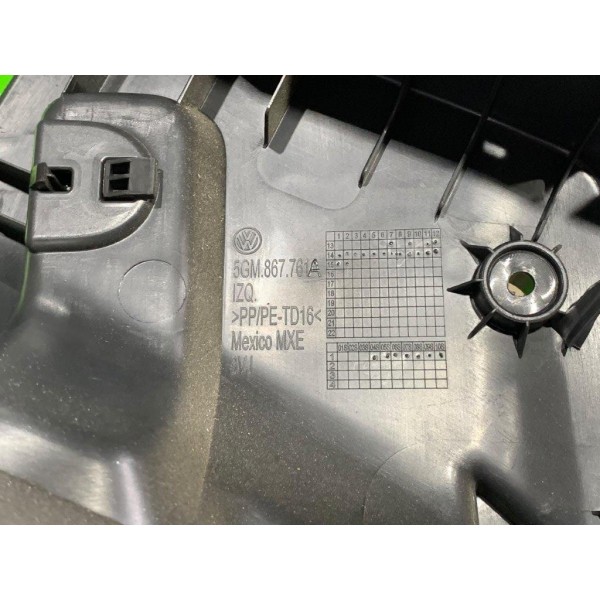 Suporte Tampão Bagagito  Porta Malas Esquerdo Golf Gti 2015 Preto