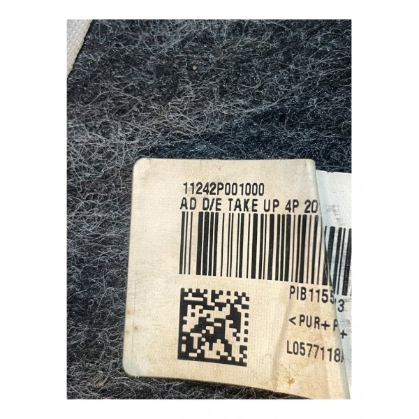 Par Capa Tecido Banco Dianteiro Motorista Vw Up 1.0 2018 Preto