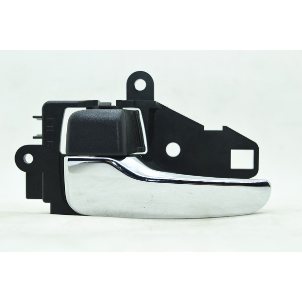 Puxador Porta Traseira Dianteira Esquerda Lancer X 2.0 2012 Prateado Dianteira/traseira