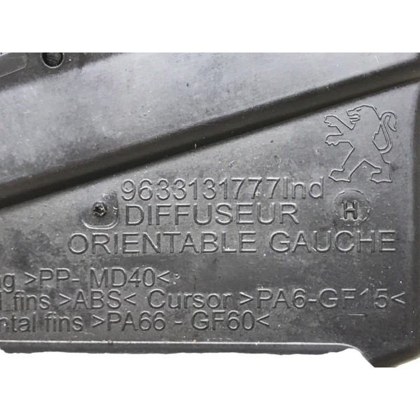 Difusor Ar Condicionado Esquerdo Peugeot 208 1.6 2014