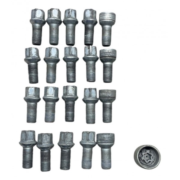 Jogo Parafuso Roda Antifurto Segredo 20 Un Vw T-cross 1.4 20