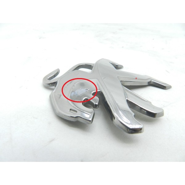 Emblema Tampa Traseira Peugeot 2008 1.6 2017 Descrição Prateado