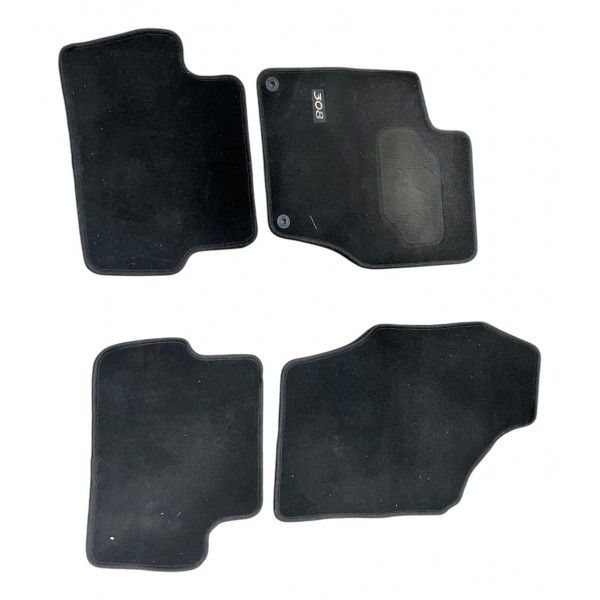 Jogo Tapete Peugeot 308 Thp 1.6 2017/2018 Preto