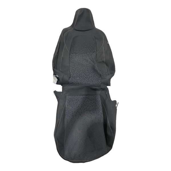 Par Capa Banco Tecido Motorista Gm Onix 1.0 Turbo Ltz 2022 Preto