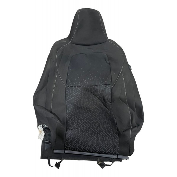 Par Capa Banco Tecido Motorista Gm Onix 1.0 Turbo Ltz 2022 Preto