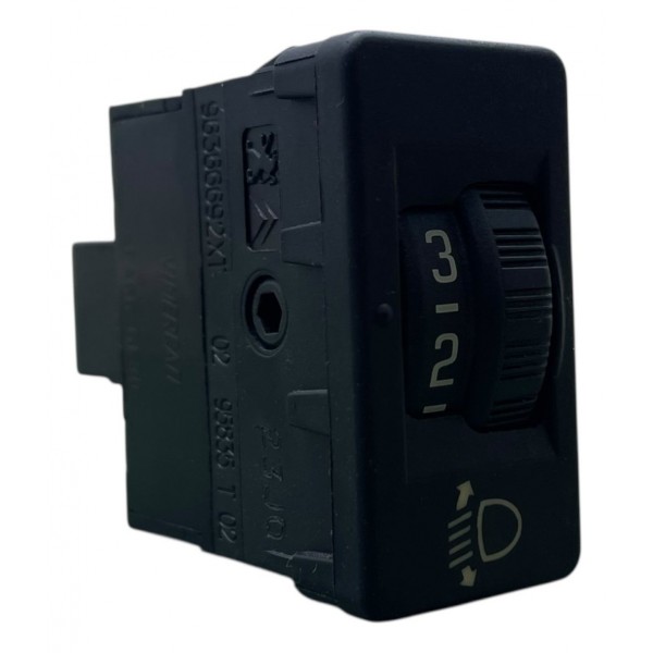Botão Regulagem Altura Farol Peugeot 3008 1.6 Thp 2011 Preto