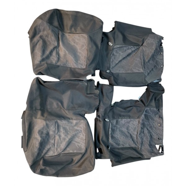 Par Capa Tecido Banco Traseiro Peugeot 3008 1.6 Thp 2011 Preto