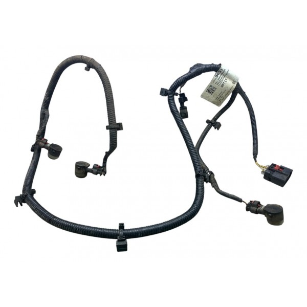 Chicote Com 4 Sensor Estacionamento Traseiro Tracker 1.0 22 Preto