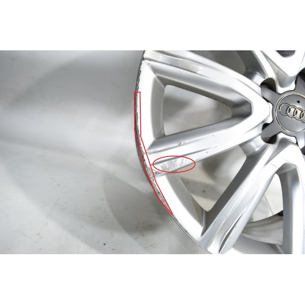Roda Aro 18 5x112 Audi A6 3.0 Tfsi 2014 - Descrição Prateado