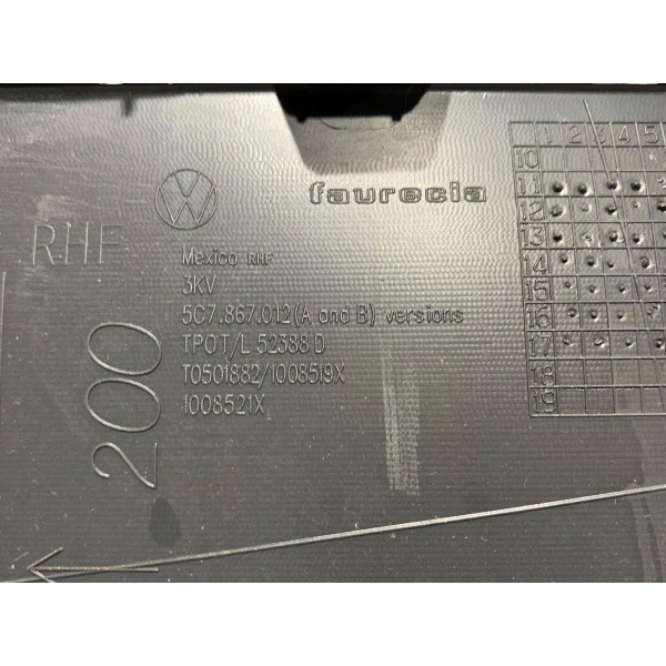 Forro Porta Dianteiro Direito Vw Jetta 1.4 250 Tsi 2018 Preto