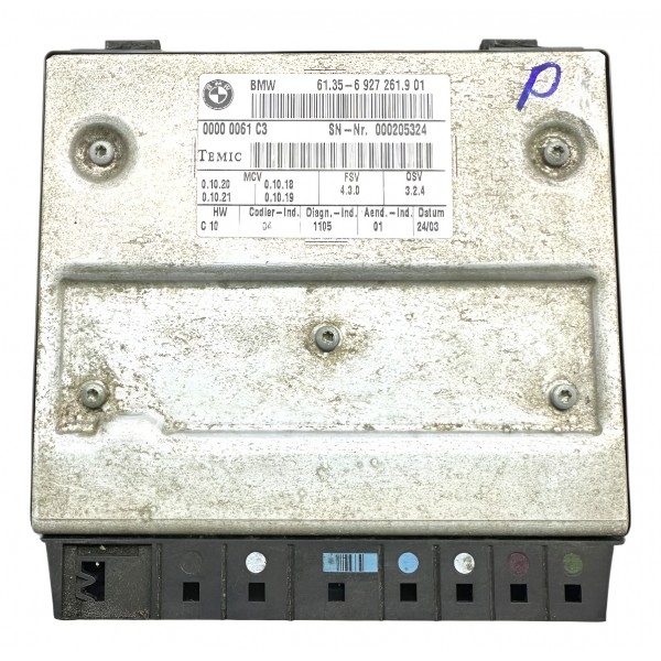 Modulo Central Banco Passageiro Bmw 530i E60 3.0 2004