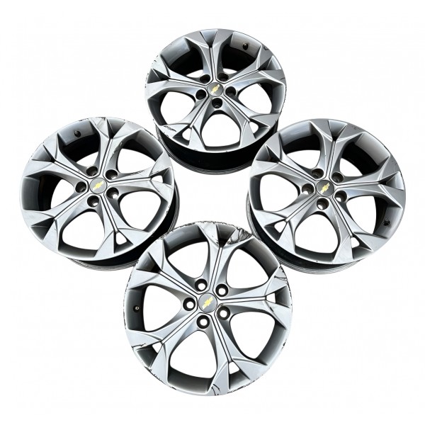 Jogo Roda Aro 17 5x105 Gm Cruze Hatch Ltz 1.4 Turbo 2018