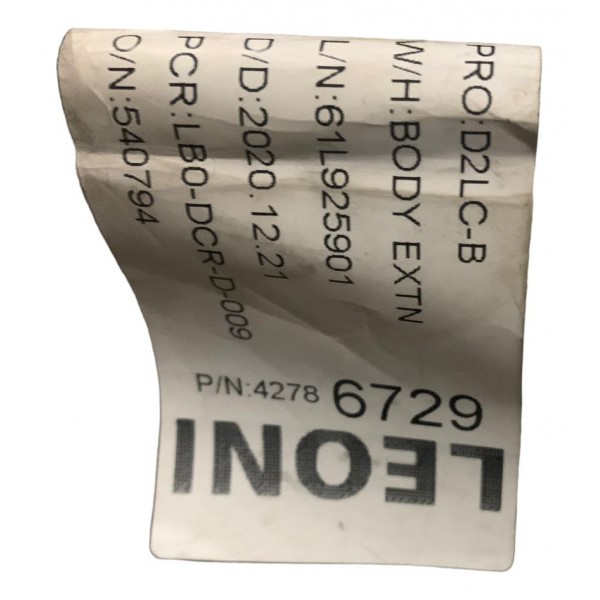 Chicote Módulo Placa Fusivel Bateria Gm Cruze 1.4 Turbo 2023