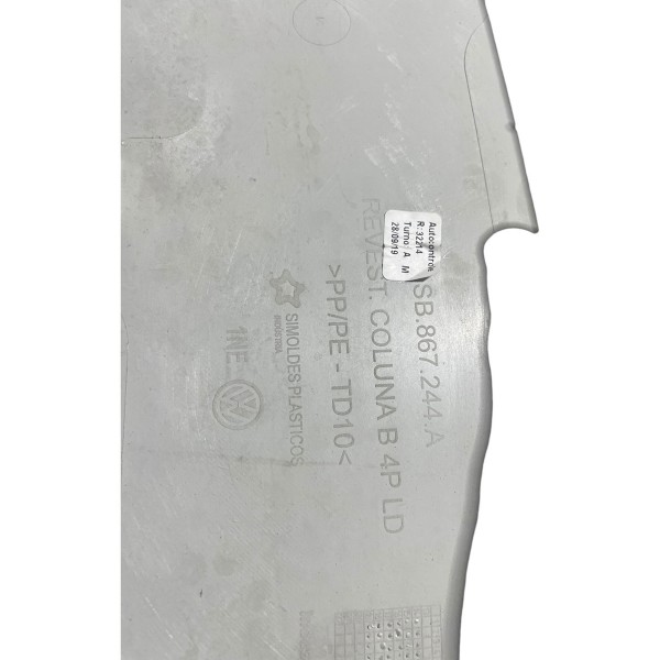 Acabamento Coluna Central Lado Direita Vw Up 1.0 Tsi 2020