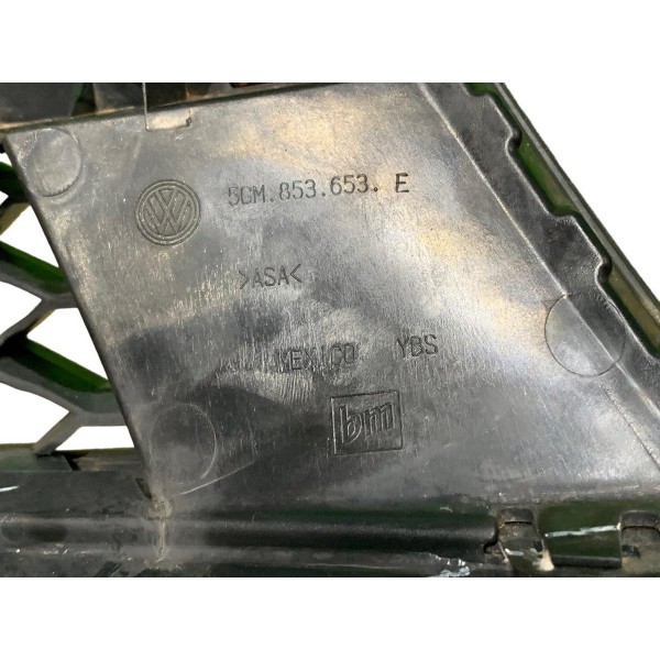 Grade Superior Parachoque Dianteiro Vw Golf Gti 2.0 2015 Preto Fosco