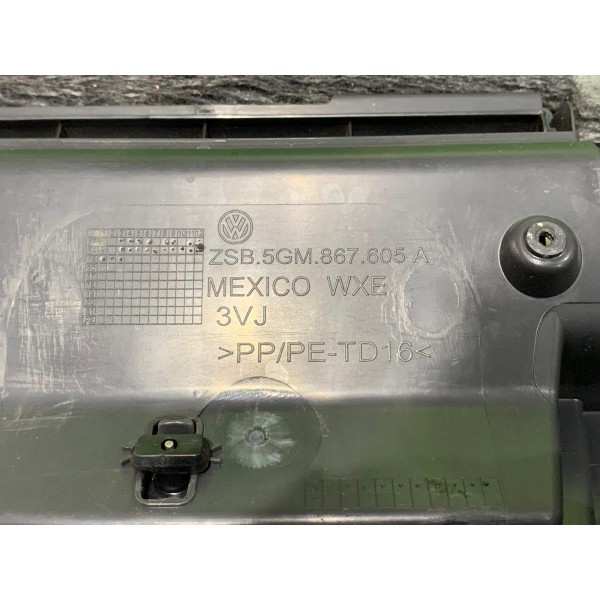 Moldura Interno Tampa Porta Malas Vw Golf Gti 2.0 2015