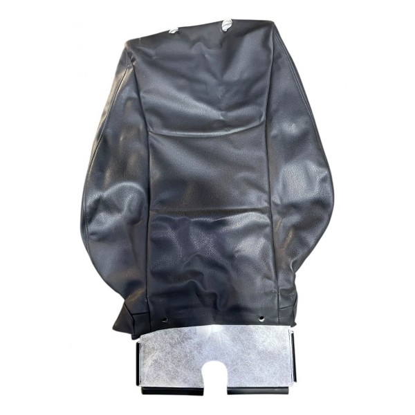 Capa Couro Encosto Banco Motorista Bmw 320i 2.0 Aspirada E90 Preto