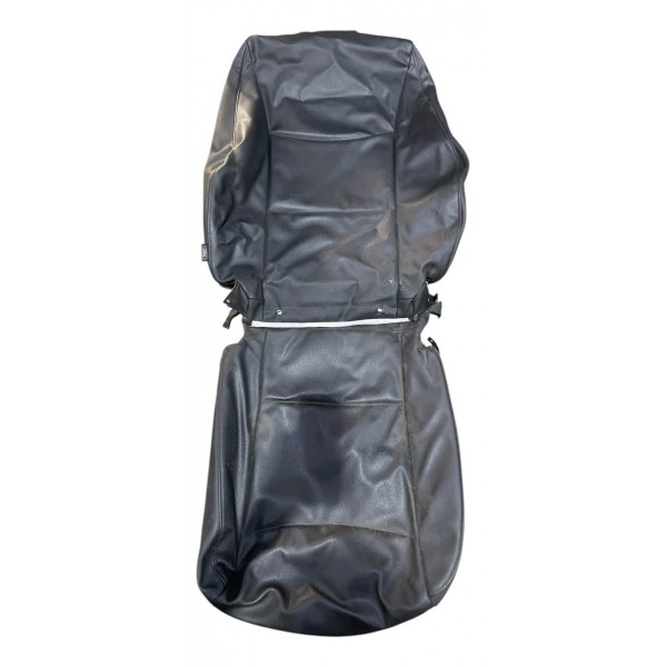 Par Capa Couro Banco Passageiro Bmw 320i 2.0 Aspirada E90 10 Preto