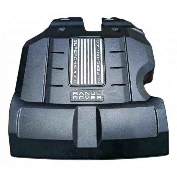 Acabamento Tampa Superior Motor Range Rover 5.0 Sport 2014 Preto