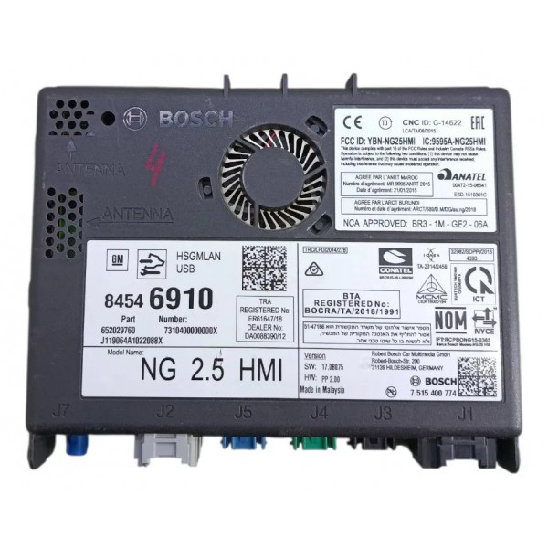 Modulo Central Multimidia Onstar Cruze 1.4 Turbo Ltz 2019