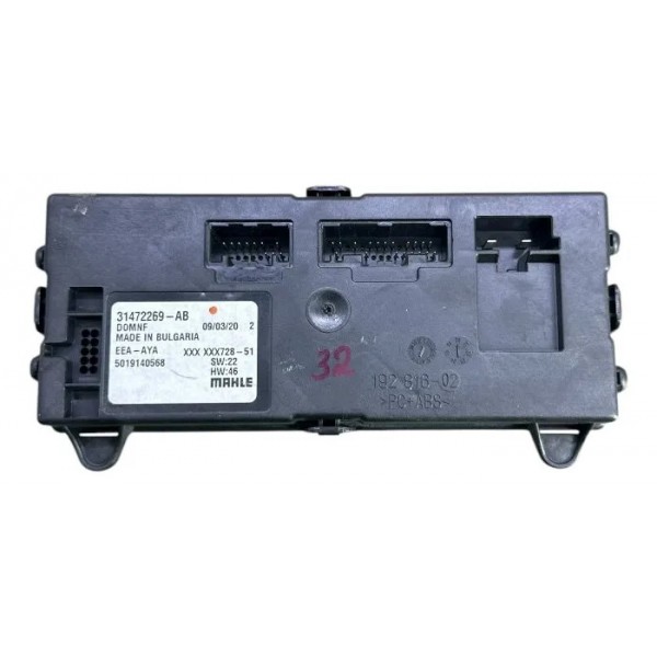 Modulo Central Ar Condicionado Digital Volvo Xc90 2.0 2020