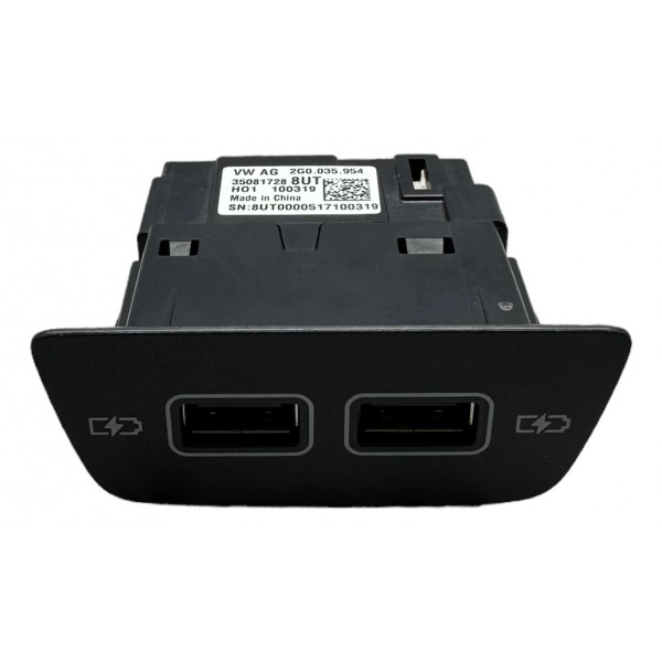 Par Tomada Usb Traseira Console Central T Cross 1.4 Tsi 2020