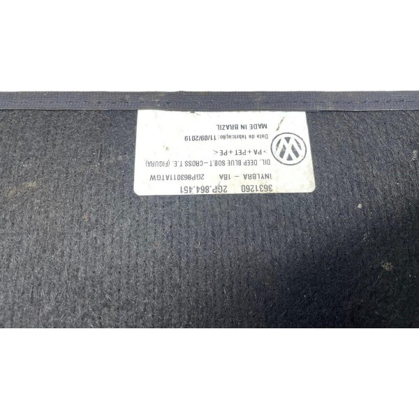 Tapete Traseiro Esquerdo Vw T Cross 1.4 Tsi 2020