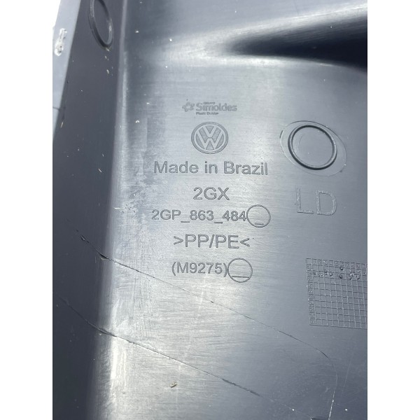 Soleira Dianteira Direita T Cross Highline 1.4 Tsi 2020 Preto