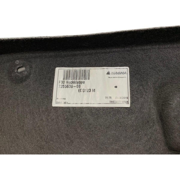 Forro Interno Tampa Porta Malas  Bmw 320i 2.0 2016