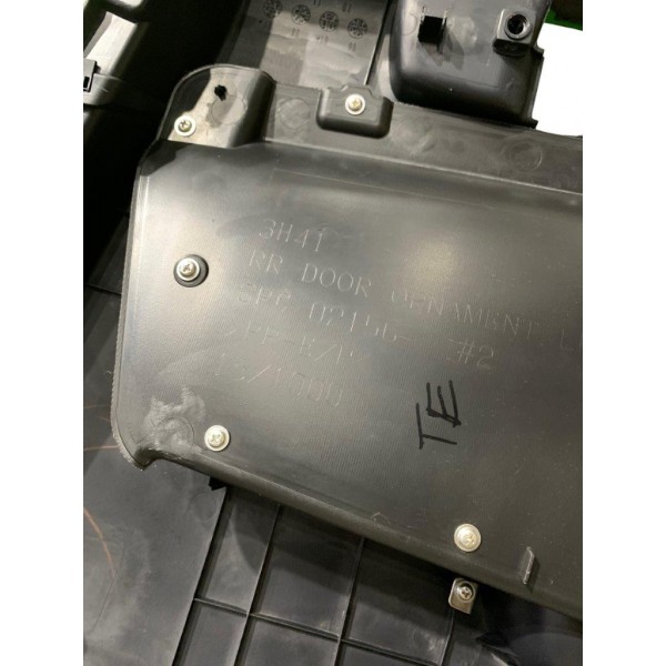 Forro Porta Traseiro Esquerdo Lancer Evolution X 2.0 2011 Preto