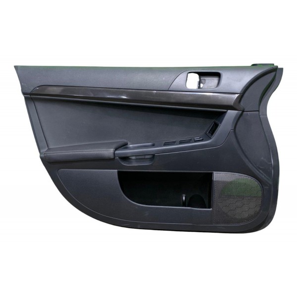 Forro Porta Dianteiro Esquerdo Lancer Evolution X 2011 Ler Preto