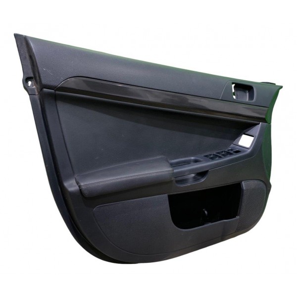Forro Porta Dianteiro Esquerdo Lancer Evolution X 2011 Ler Preto
