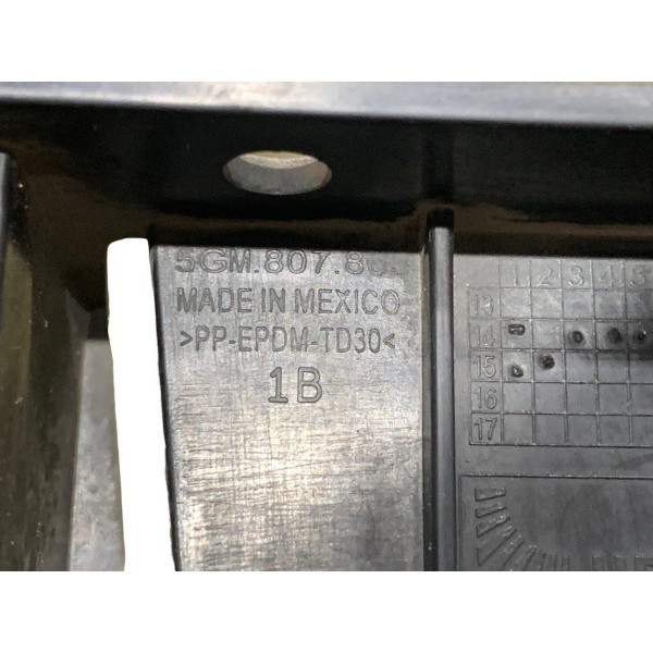 Absorvedor Impacto Parachoque Traseiro Golf Gti 2.0 2015 Mk7