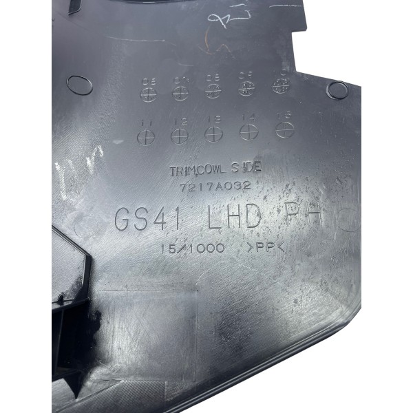 Soleira Dianteira Direita Lancer Evolution X 2.0 2011 Preto